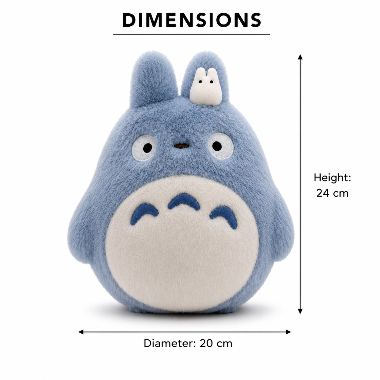 Blue Totoro Inspired Plush Toy